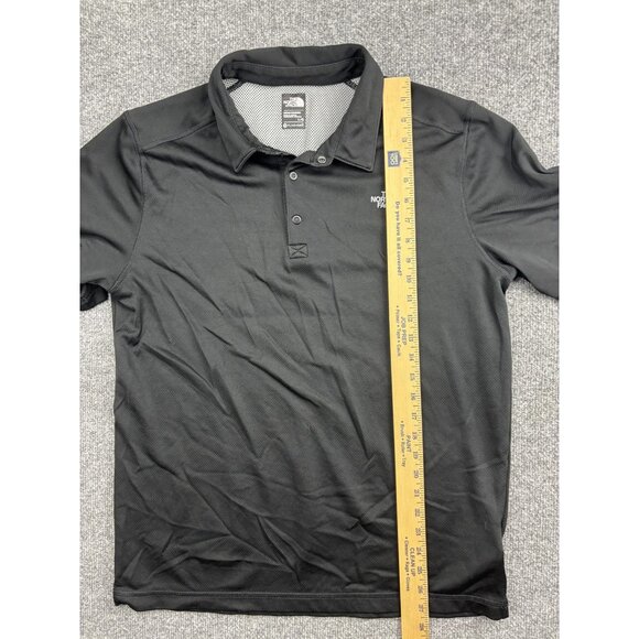 The North Face Polo Shirt Mens Large Black FlashDry Performance Golf Activewear - Picture 4 of 6